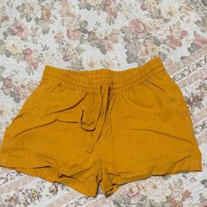 J. Crew High Waist Mustard Shorts